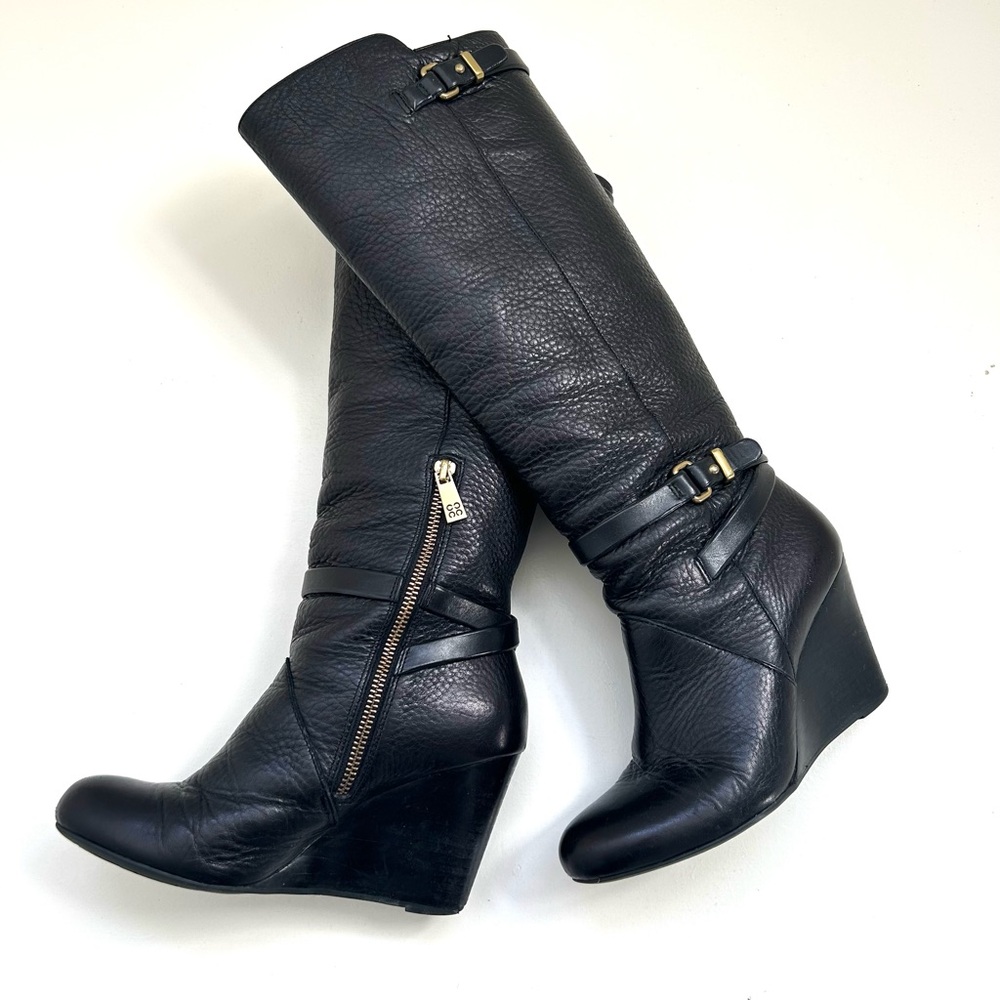 Coach Adair boots with pebble grain leather